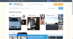 Desktop Screenshot of anunciosgratuitos.com.ar