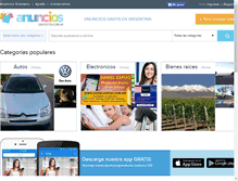Tablet Screenshot of anunciosgratuitos.com.ar